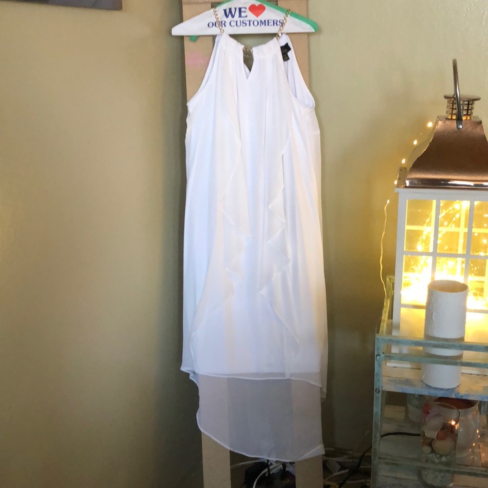 Thalia Sodi Chained Neck Maxi Dress